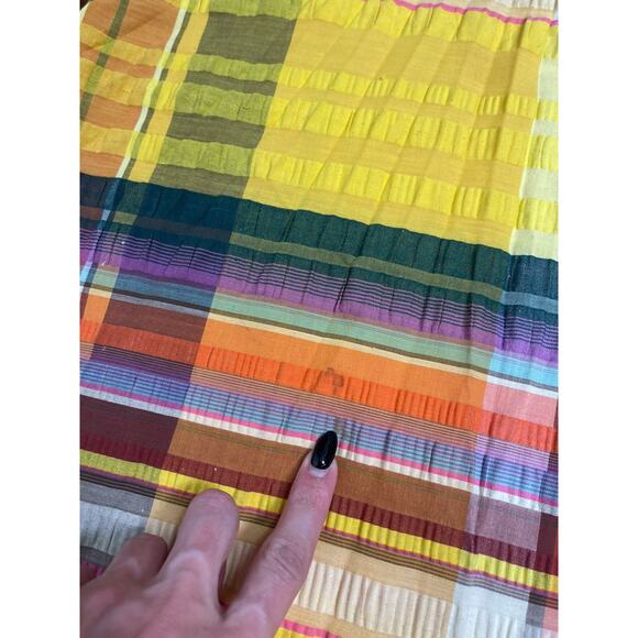 Rare Vtg Bullocks Collegienne Women 26" Multicolor Plaid Circle A-Line Skirt EUC - Picture 6 of 6